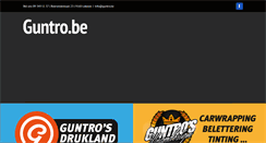 Desktop Screenshot of guntro.be